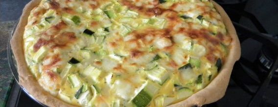 Tarte courgettes et cantal
