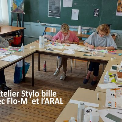 Regards au stylo bille avec l'association ARAL de Romagnat