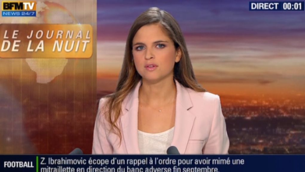 2013 10 25 - 00H00 - MARGAUX DE FROUVILLE - BFM TV - LE JOURNAL DE LA NUIT
