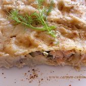 Gratin de raviole saumon-courgette et sa crème de fenouil - Cuisine gourmande de Carmencita