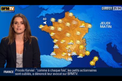 [2012 10 24] FANNY AGOSTINI - BFM TV - LA METEO @21H15