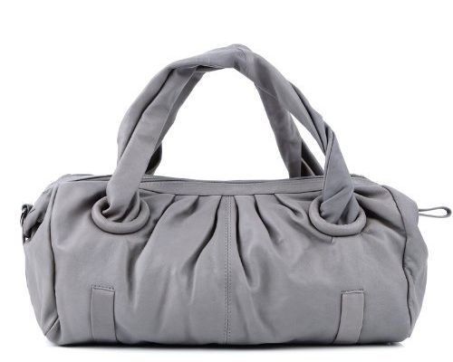 85247 FEYNSINN sac à main TWIGGY besace en cuir tote bag femme gris 40 x 25 x 15 cm