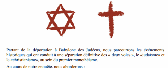 Conférence à LA HARPE : "Du judaïsme au christianisme..."