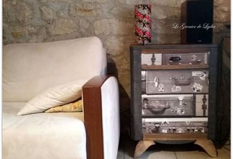 Relooking d'un petit buffet vintage