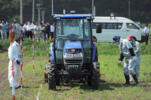 New unmanned tractor for Fukushima