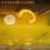 Fruits frais en aspic de jus d'orange