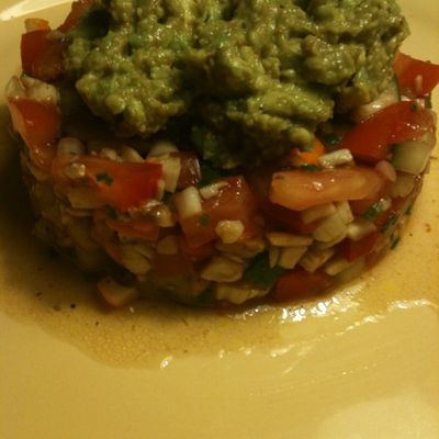 Tartare de tomates et guacamole