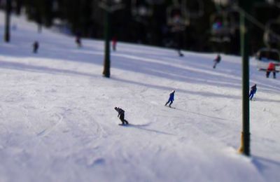 Snowpark versus pistes de ski