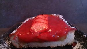 Tarte fraise et rhubarbe