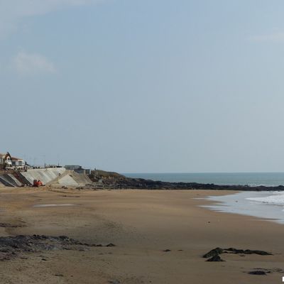 Travaux du Perré du Tanchet au Château d'Olonne