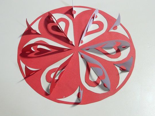 Un petit aperçu de nos réalisations "kirigami" lors de l'atelier 