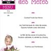 menu fête des mères 2014