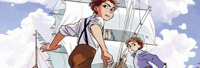 Pile ou face Tome 1 : Cavale au bout du monde de Hope LARSON (scénario) et Rebecca MOCK (dessins)