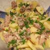 salade de pommes de terre/hareng fumé