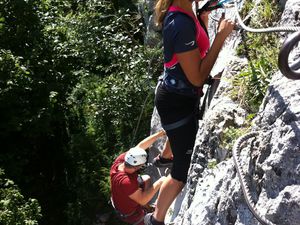 via ferrata à Abodance et grande voie sur le Mont Brion