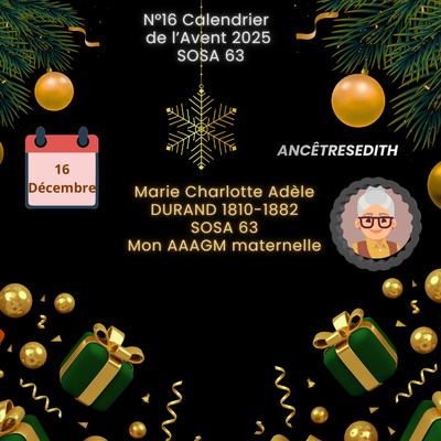 N°16 Calendrier de l'Avent 2025 SOSA 63