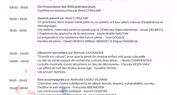 L'école d'Haptonomie au Colloque National des 1000 Premiers Jours le 31 mai 2024