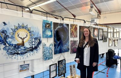 Exposition peinture Deville 2025 - Art fluide - Pouring - Ardennes - Sabrina Pilarz
