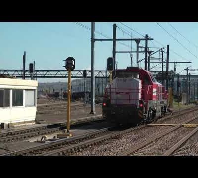 Circulations de trains sur le viaduc CLAUSEN au Luxembourg  dans Belval