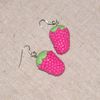 boucles d'oreilles framboises