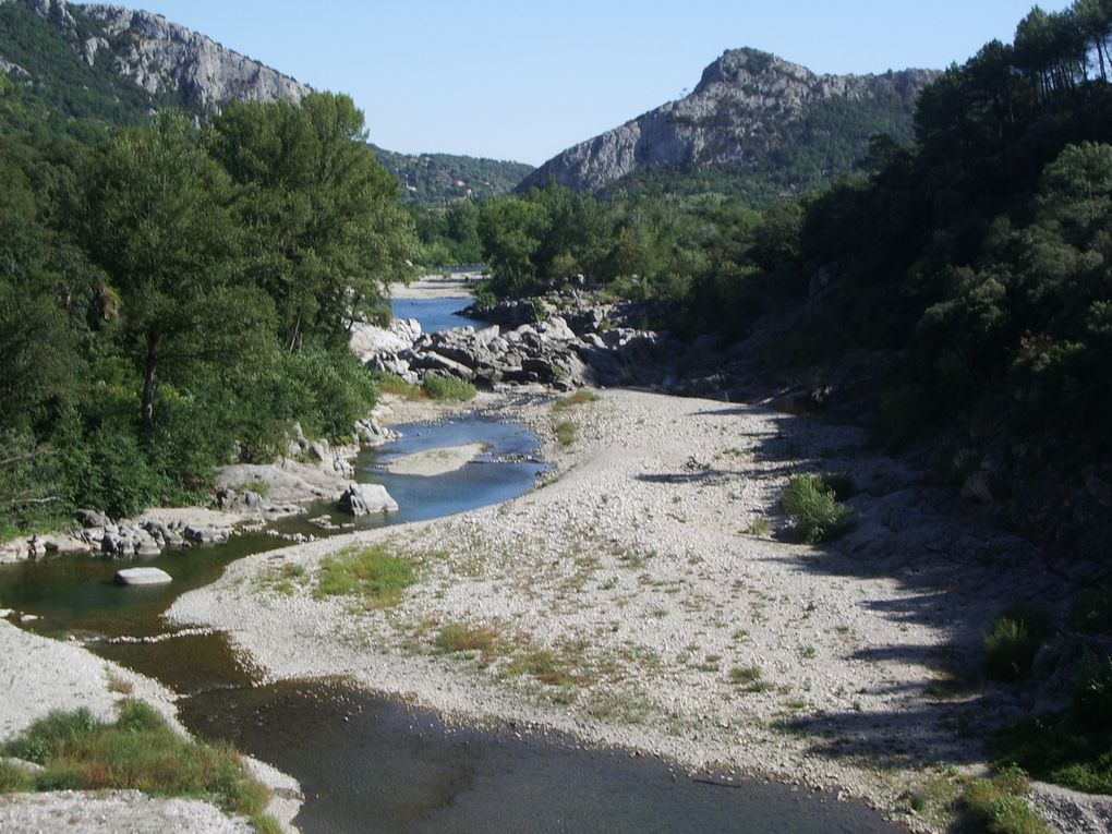 balade dans le petit train à vapeur le long du Gardon entre Anduze et Saint Jean du Gard.