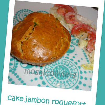 LES DUOS.... C'EST SYMPA... CAKE JAMBON ROQUEFORT.....