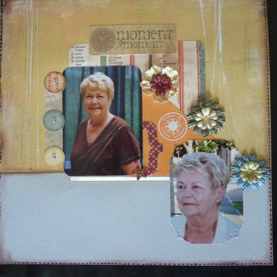 une page de scrapbooking