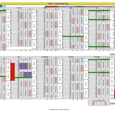 Calendrier RTT 2014