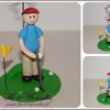 Une figurine de golfeur sur mesure