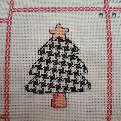   Plaid en Fêtes : Case A Sapin Pieds de coq