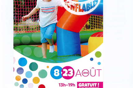 Suite aux intempéries du 09 août, l’implantation de jeux gonflables aura lieu le Vendredi 24 août 2018 de 13h à 19h au Stade (rue du 8 mai 1945)