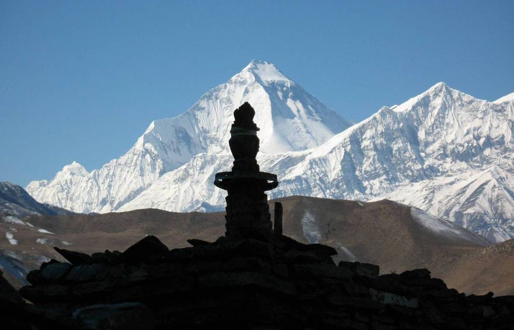 Népal, Thorong La, en descendant de Muktinath