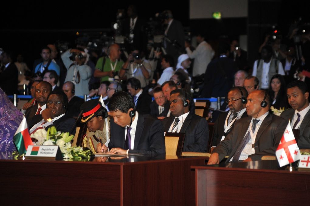 Le Président Andry Rajoelina au Forum Mondial de l'Energie 2012 à Dubaï, organisé par l'ONU. Photos: Harilala Randrianarison