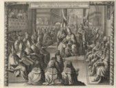 La pompeuse et magnifique représentation du sacre de Louis XIV très-crestien Roy de France et de Navare : [estampe]