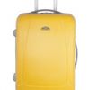 Valise jaune à roulettes 50€