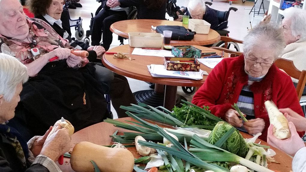 Préparation de la soupe pour la Maraude