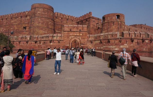 Agra :le fort rouge,10 février 