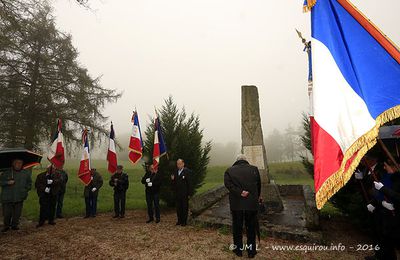 Cérémonie du souvenir au maquis de la Luzette et de l'Enseigne