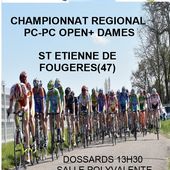 Le samedi 04 juin 2016, aura lieu le CHAMPIONNAT REGIONAL PC – PC OPEN + DAMES ( sauf non licenciés ) à St Etienne de Fougères (47). Il sera organisé par le Vélo Club Livradais. - (Guy DAGOT - Sud Gironde - CYCLISME - Actualité Cyclisme Sud-Ouest)