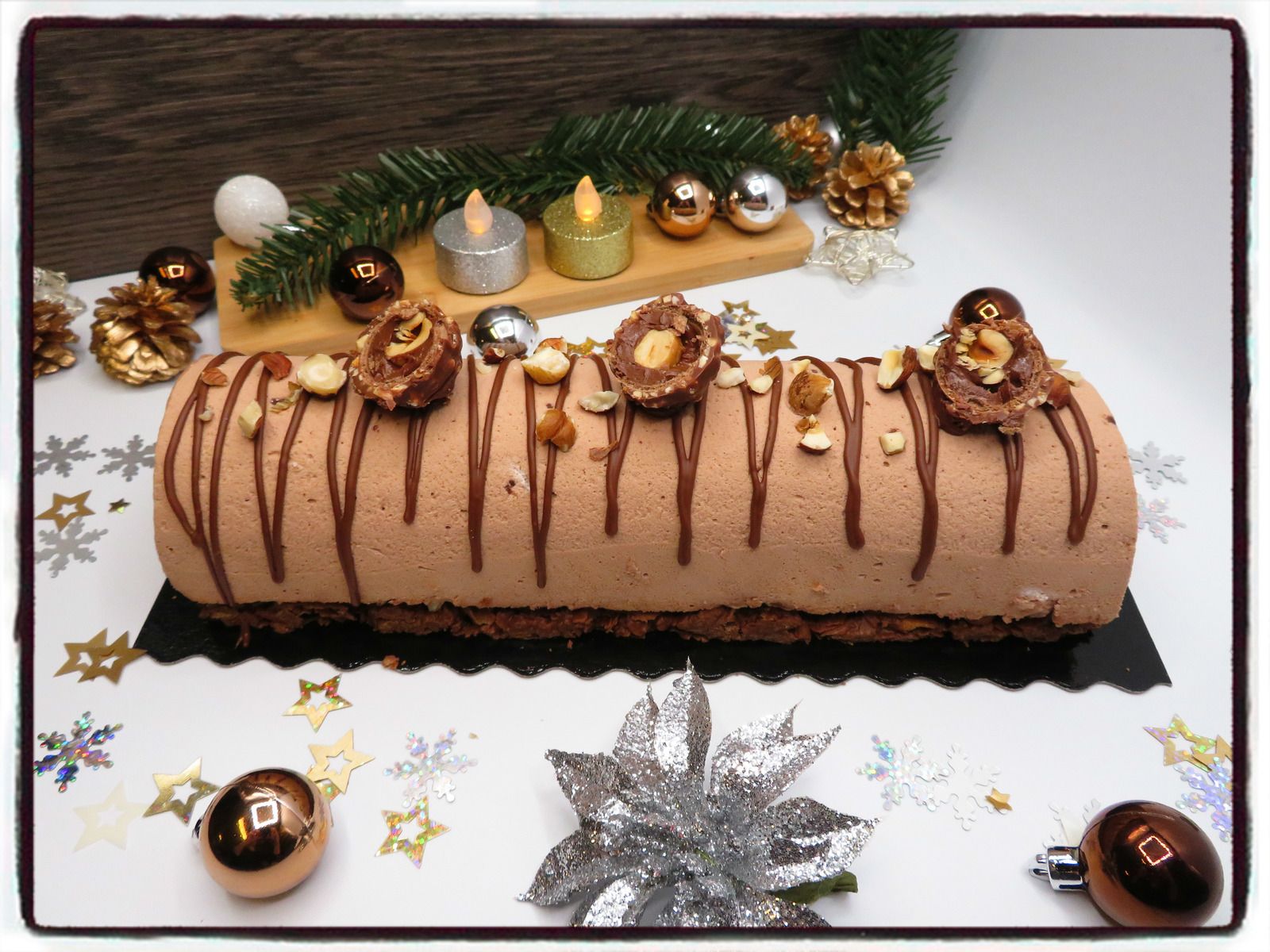 Bûche de Noël façon Ferrero Rocher