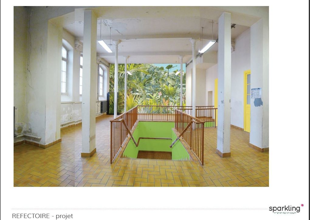 Les images de propositions de l'intendance pour la rénovation et re-décoration de certaines parties du collège.