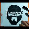 Como dibujar un gorila paso a paso