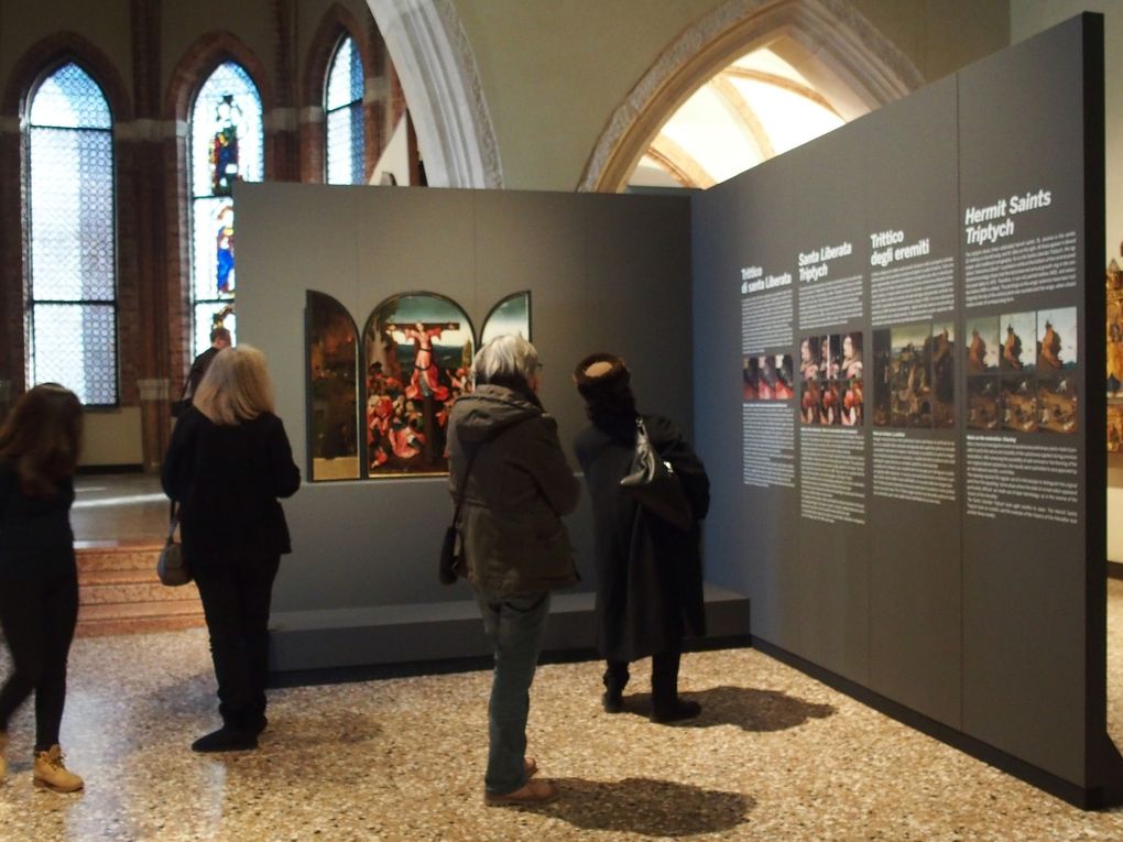 Vues de l'exposition Jheronimus Bosch. I dipinti veneziani restaurati, Gallerie dell'Accademia, Venise. © photographies Le Curieux des arts Gilles Kraemer, janvier 2016