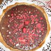 tarte chocolat et pralines roses