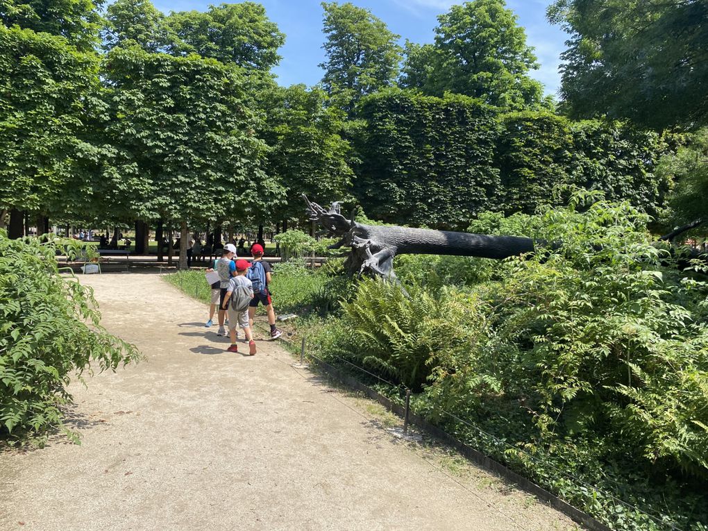 CM1 et CE1/CM1 Jeu depiste au jardin des Tuileries