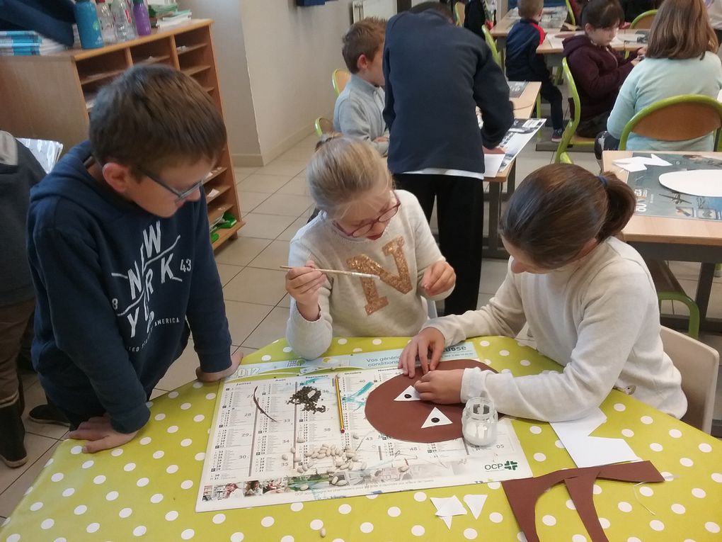 Atelier avec les CE2 et les CM1 pour Sénagazelle