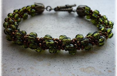 Bracelet rope olive