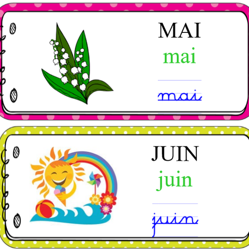 Calendrier Mobile Atelier Autonome Pour Trouver Et Ecire La Date Mes Tresses D Zecolles