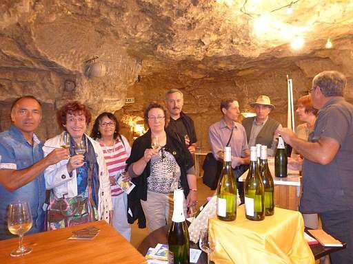 Un petit coucou des caves troglodytes de Vouvray