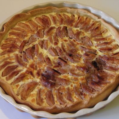 tarte aux pommes à la crème de cannelle